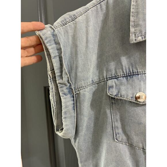 Savanna Jane Tiered Denim Dress Womens Size Large New! - Picture 4 of 9